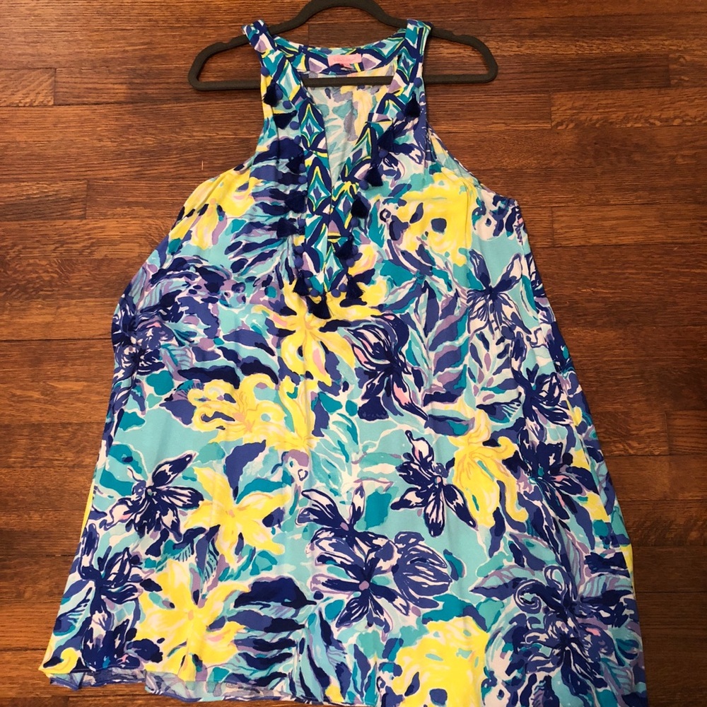 Lilly Pulitzer dress with tassels